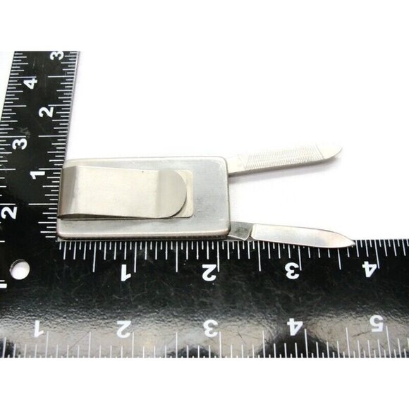 Sheffield Knife File Money Clip Stainless Steel Wallet Credit Card Cash ID - Picture 5 of 10